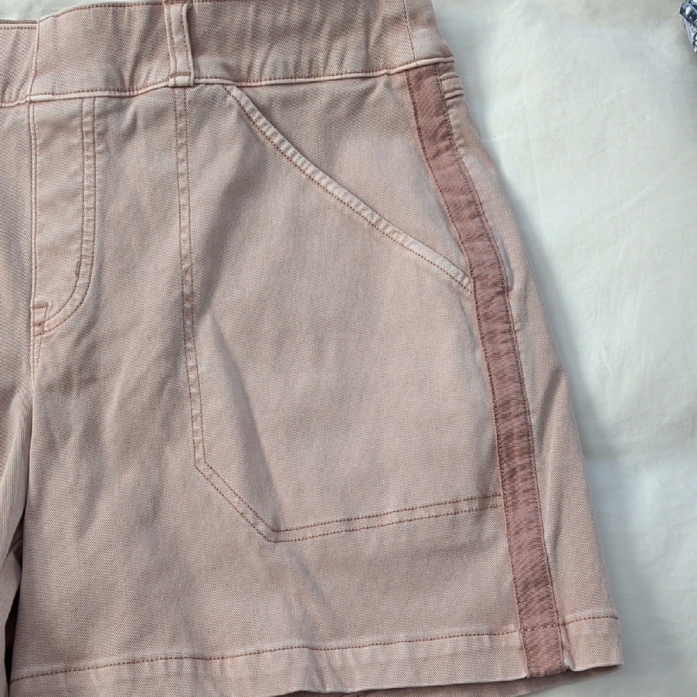 SPANX High Waist Pink Shorts - Picture 3 of 5